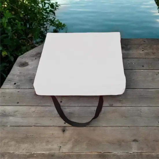 Bradley Type IV Boat Cushion USCG Approved Throwable Flotation Device; Coast Guard approved throw preserver with foam cushion image {5}