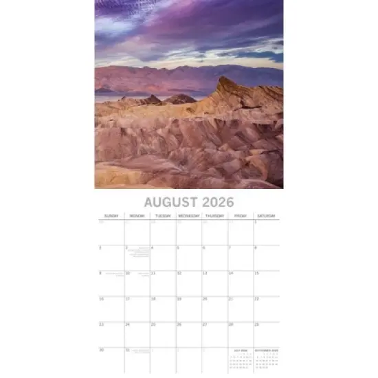 2026 Square Wall Calendar, National Parks USA, 16-Month Passport Collection Theme with 180 Reminder Stickers (12x12 In) image {2}