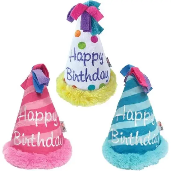 fouFIT Unisex Birthday Hat Crinkle Plush Toy image {2}