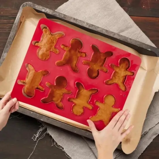 One Smart Cookie: Gingerbread Men Festive Premium Cookie Cutters for Baking, Decorating & Shaping &ndash; Kid Friendly, Fun, Durable & Easy to Use image {4}