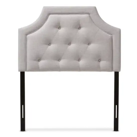 Mars Modern And Contemporary Fabric Headboard Gray - Baxton Studio image {1}