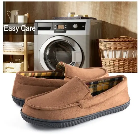 RockDove Men's Flannel Lined Memory Foam Loafer Slipper image {5}