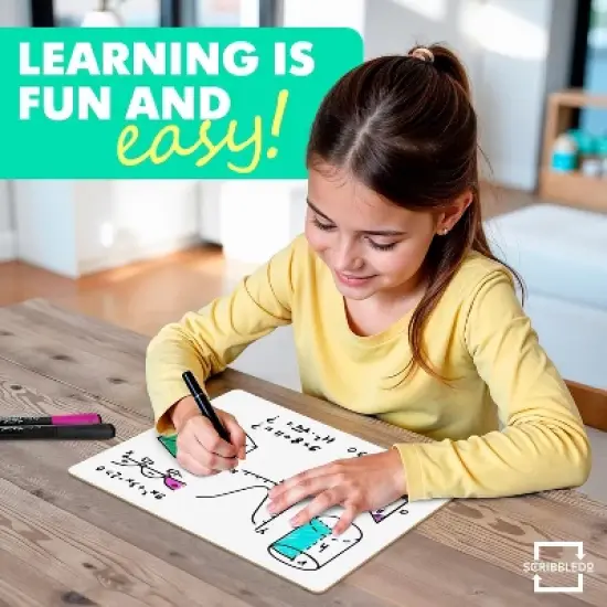 SCRIBBLEDO Ruled Dry Erase Board Lined 9"x12" image {8}