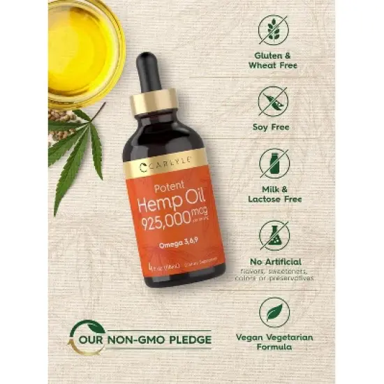 Carlyle Hemp Oil 925,000mcg | 4 fl oz image {4}