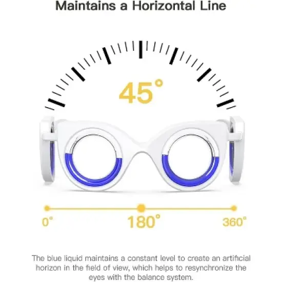 Motion Sickness Glasses Relieve Carsickness, Car Sickness Glasses, Relieve Carsickness Airsickness Seasickness Glasses, Anti Nausea Vertigo Glasses image {1}