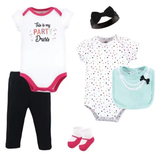 Little Treasure Baby Girl Layette 6-Piece Set, Party Dress image {1}