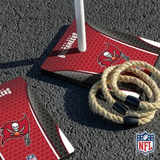 NFL Tampa Bay Buccaneers Solid Wood Quoits Toss Game image {4}