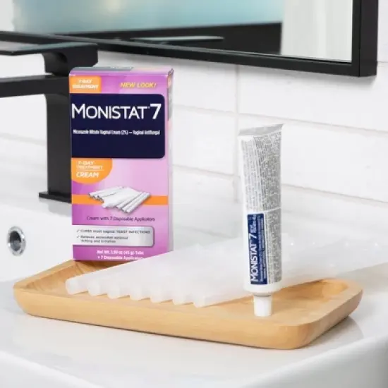 Monistat 7-Dose Yeast Infection Treatment 7 Disposable Applicators & 1 Cream Tube image {6}