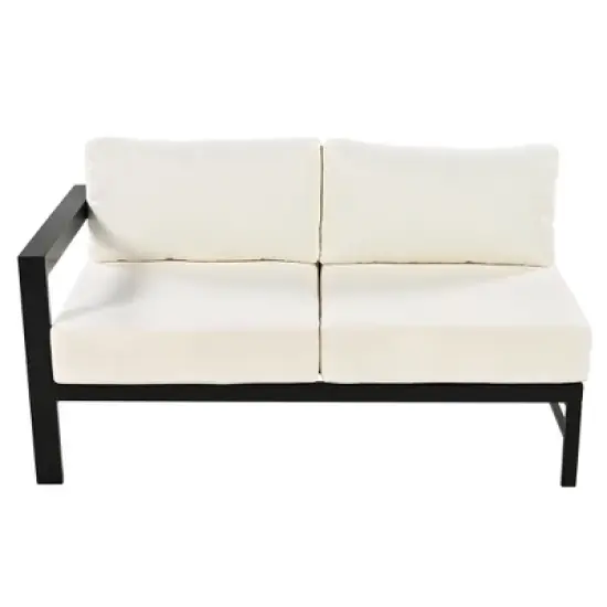 FIONECA U-Shaped Outdoor Sofa Set, Multi-Person Patio Sectional Furniture, Weather-Resistant Cushions for Garden, Backyard & Balcony image {12}