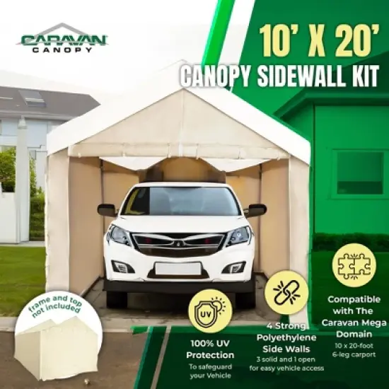 Caravan Canopy Side Wall Kit for Domain Carport image {2}