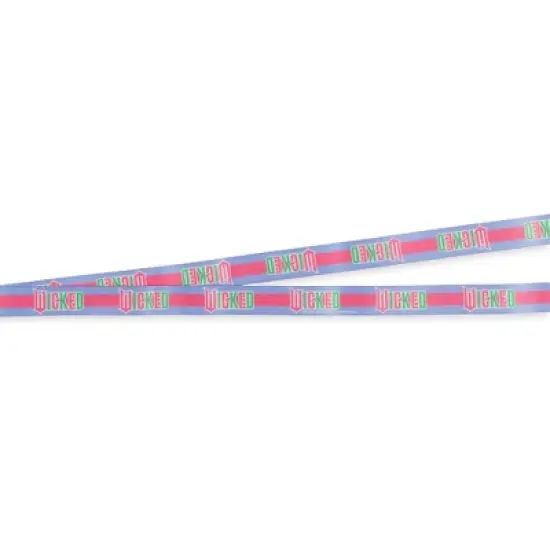 Wicked Lanyard You're Gonna Be Popular Breakaway Clear ID Badge Holder Keychain Pink image {4}