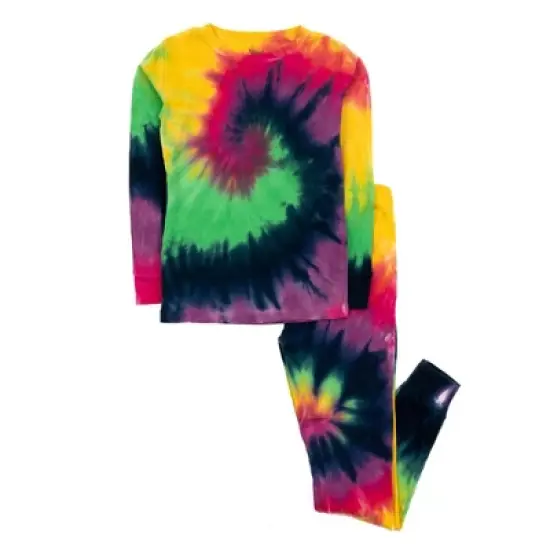 Leveret Kids Two Piece Cotton Tie Dye Pajamas image {15}