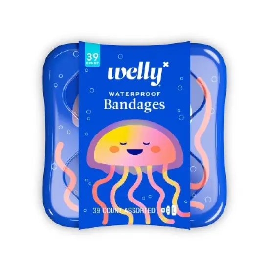 Welly Kid's Waterproof Bandages - Jellyfish - 39ct image {9}