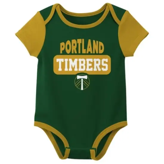 MLS Portland Timbers Infant Boys' 3pk Bodysuit image {3}