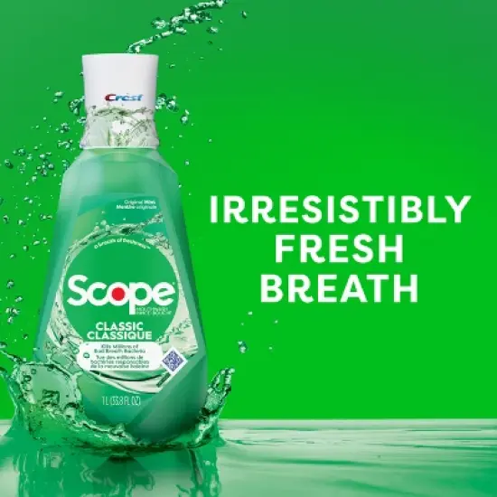 Crest Scope Classic Mouthwash - Original Mint - 1L image {3}