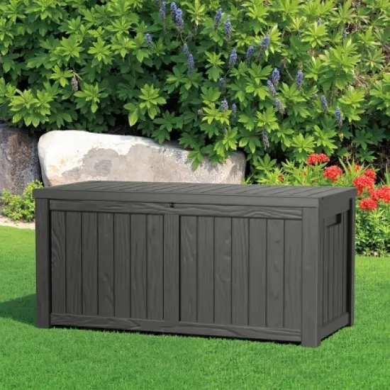 MAYEERTY 120 Gallon Large Capacity Outdoor Deck Box for Patio Furniture Cushions, Pillow with Wheels image {7}