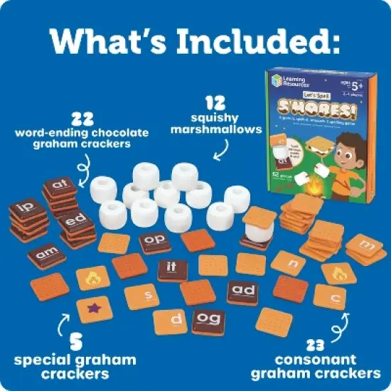 Learning Resources&nbsp;Let's Spell S'mores - Montessori Toys: Educational Reading Game for 2-4 Players image {5}