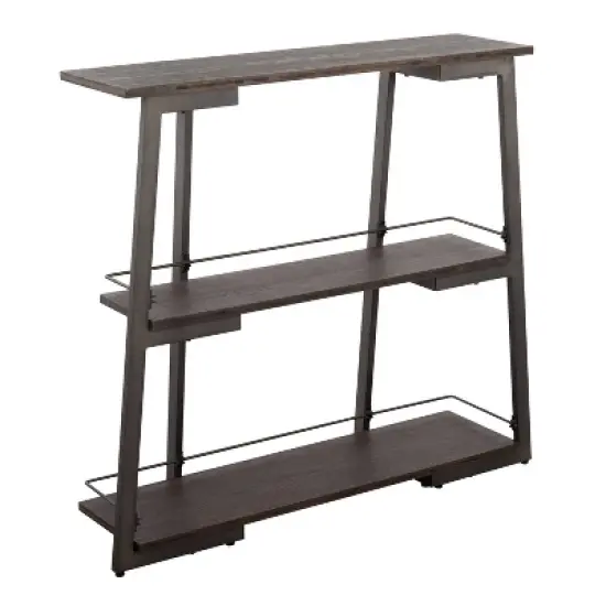 41" Converge 3 Shelf Vertical Bookcase - Lumisource image {10}