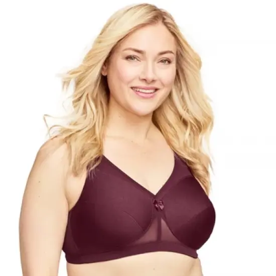 Glamorise Womens MagicLift Active Support Wirefree Bra 1005 Wine image {5}