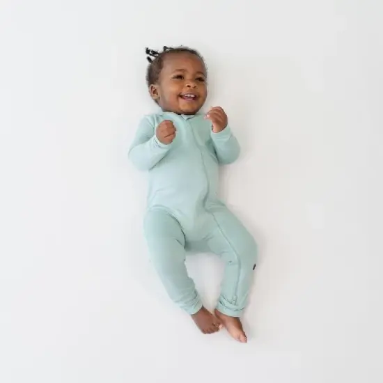 Kyte Baby Zippered Romper in Sage image {1}