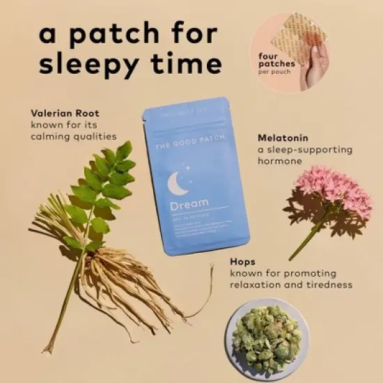 The Good Patch Dream Plant-Based Vegan Wellness Patch - 4ct image {8}