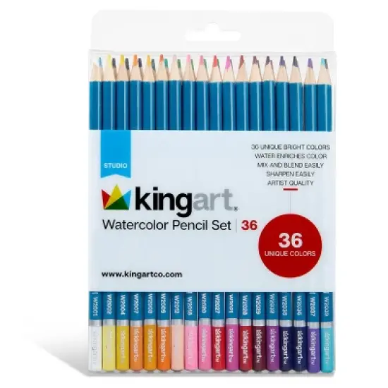 KINGART Watercolor Pencils 36 Colors image {6}