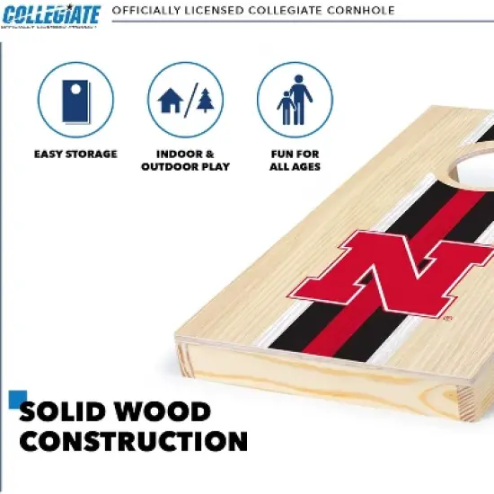 NCAA Nebraska Cornhuskers 1'x2' Wood Cornhole Set image {2}