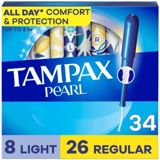 Tampax Pearl with LeakGuard Braid Duo Pack Unscented Tampons - Light/Regular Absorbency - 34ct image {14}