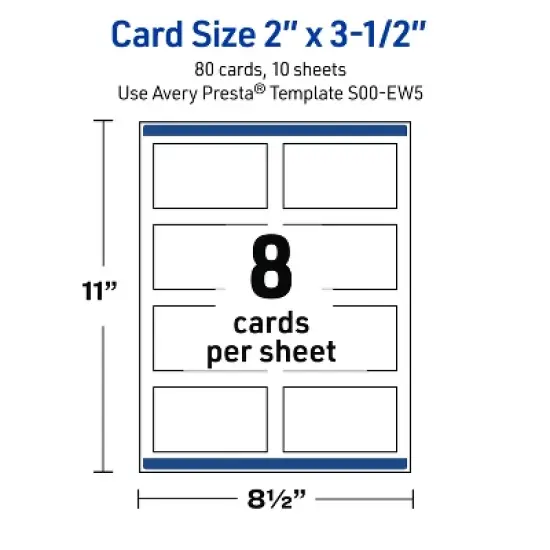 Avery Rectangle Business Cards, Gold Florals, 2" x 3.5" image {4}