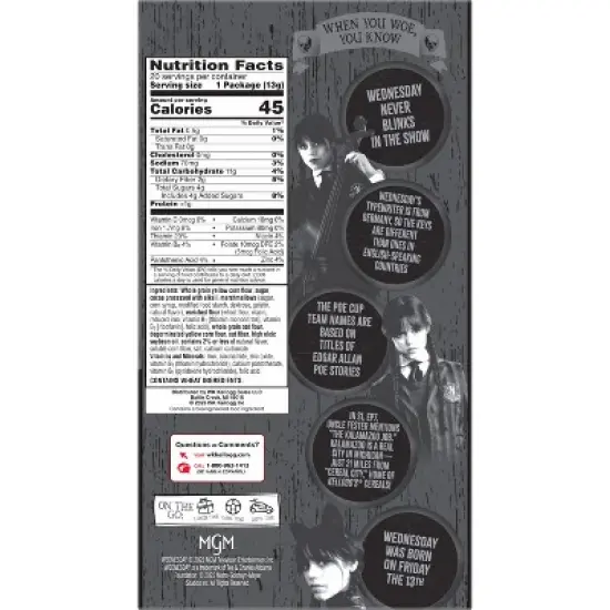 Kellogg's Wednesday Cookies & Creme Breakfast Cereal - 9oz/20ct image {9}