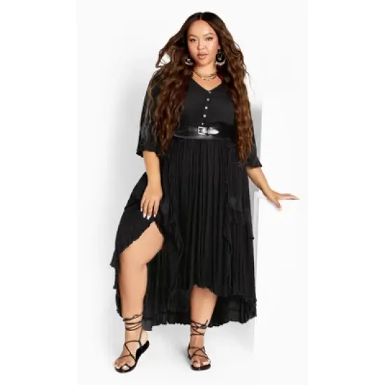 Women's Plus Size Cadence Dress - Black | AVEOLOGY image {6}