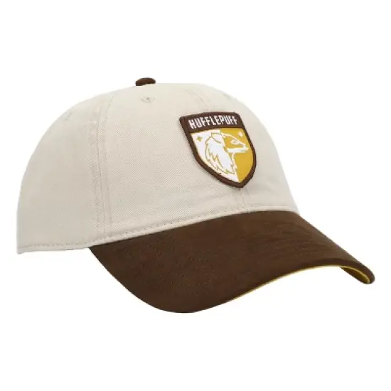 Harry Potter Hufflepuff Crest Men's White Dad Hat image {3}