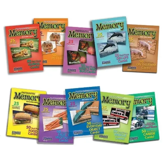 Stages Learning Materials Photographic Memory Matching Games, Set of 10 image {2}