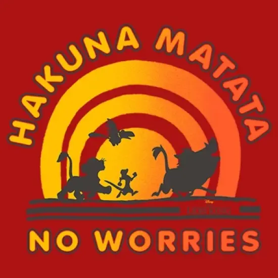 Boy's Lion King No Worries Vibrant Sunshine T-Shirt image {1}