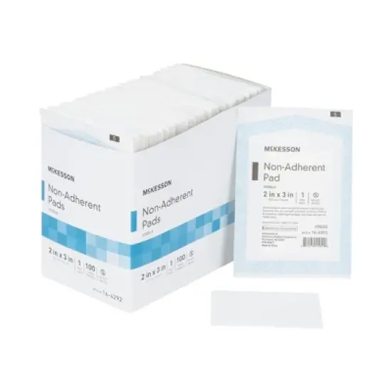 McKesson Sterile Non-Adherent Dressing Rectangle 2 x 3" image {5}