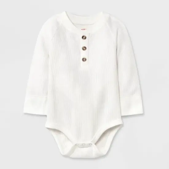 Baby Boys' Jaspe Flannel Suspender Set - Cat & Jack&trade; Cream image {2}