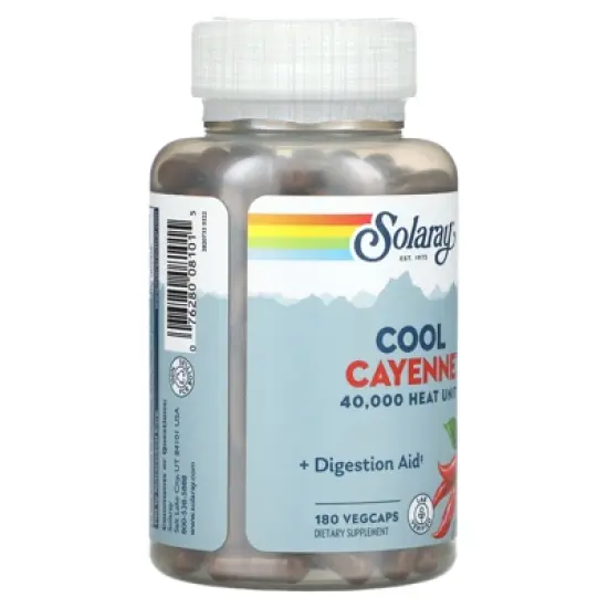 Solaray Cool Cayenne, 180 VegCaps (300 mg per VegCap) image {3}