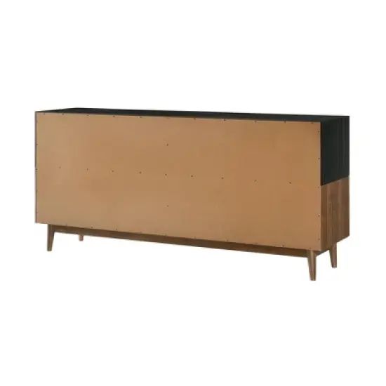 Amigo Veneer Wood Buffet Black/Walnut - Armen Living image {4}