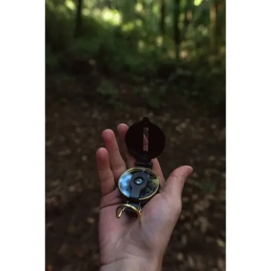 Stansport Metal Lensatic Compass Black image {4}