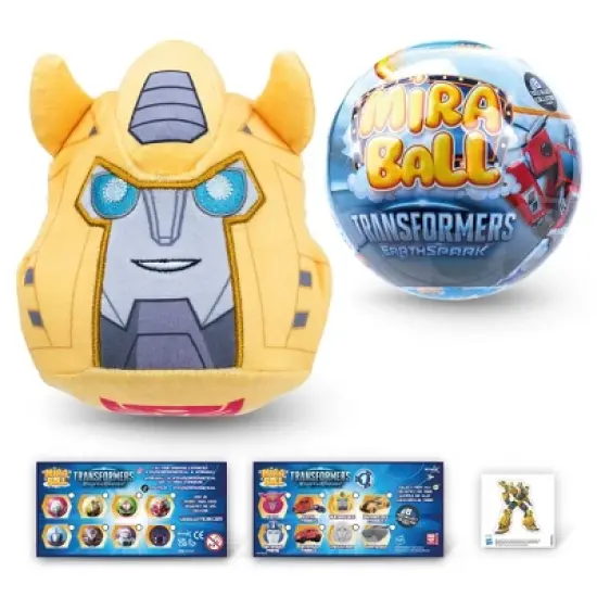 Transformers MiraBall, 3-in-1 Surprise, Blind Box Toys for Kids - Collectable Characters from TV Shows - Metal Ball, Plush, Stickers, White Ribbon image {8}