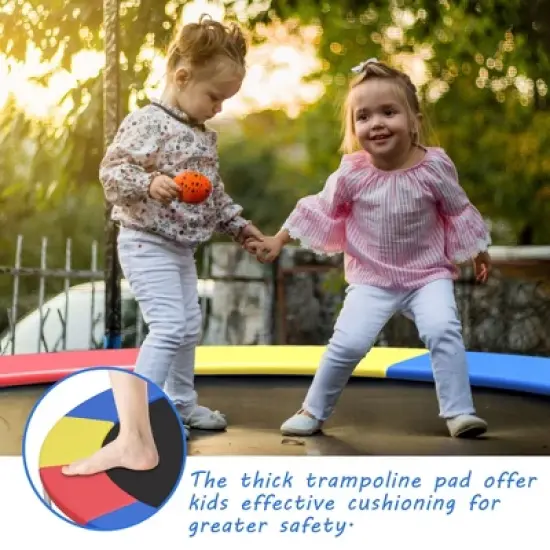 Costway 8/10/12/14/15/16FT Trampoline Replacement Safety Pad Universal Trampoline Cover image {4}