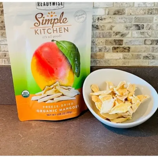 ReadyWise Simple Kitchen Organic Freeze Dried Mango - 6.3oz/6ct image {4}