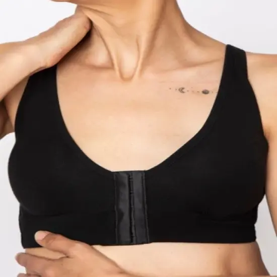 AnaOno Women's Rora Pocketed Post-Surgery Recovery Front Closure Bra image {1}
