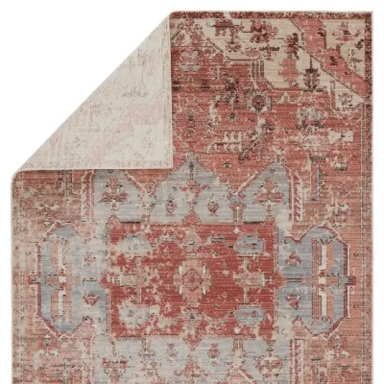 Priyah Indoor/Outdoor Area Rug Medallion Pink/Gray - Jaipur Living image {2}