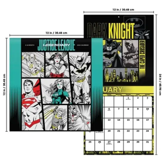 Trends International 2026 The Justice League Classic 12"x12" Wall Calendar image {6}