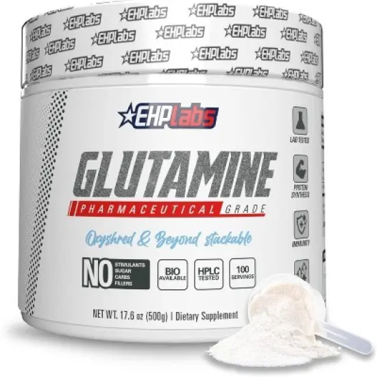 EHPlabs L-Glutamine Powder &ndash; 500g, 100 Servings &ndash; Muscle Recovery, Gut & Immune Health Support image {7}