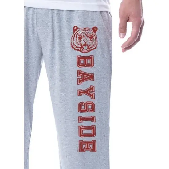 Saved By The Bell Mens' Bayside Tigers Logo Icon Symbol Sleep Pajama Set Multicolored image {2}