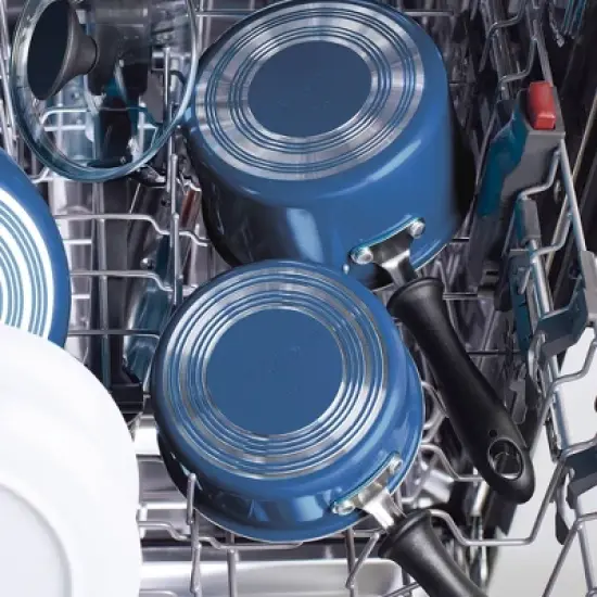 Farberware Reliance 8", 10", 12" Nonstick Triple Pack Skillets Blue image {3}