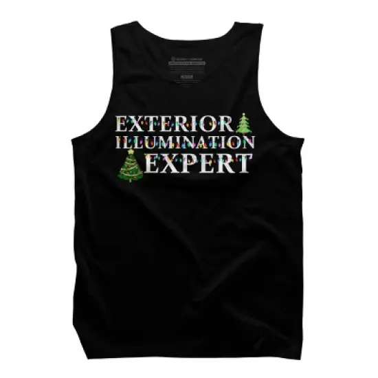 Men's Design By Humans Christmas Exterior Illumination Expert By shirtpublic Tank Top image {4}