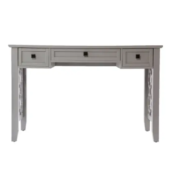 Sylmaer Writing Desk with Storage Gray - Aiden Lane image {4}